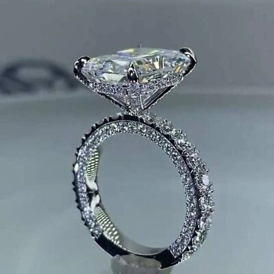 #ad Wedding Simulated 2.20 Ct Radiant Diamond Engagement Ring 925 Sterling Silver $177.11