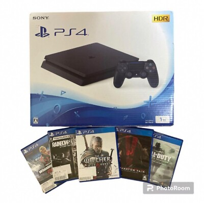 #ad SONY PS4 PlayStation 4 Black 1TB CUH 2100BB01 With Box tested FW 10.00 $269.00