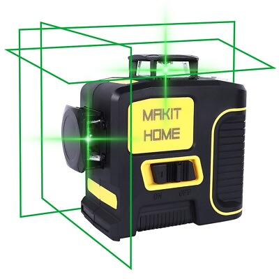 #ad New Rechargeable Self Leveling laser level 360 Rotary green12 Lines3D Cross Line $49.89