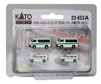 #ad KATO N Gauge Toyota Hiace Long Pro Box JR East 4 units 23 653A Railway model s $42.92