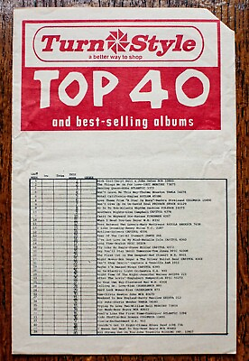 #ad Turn Style Top 40 selling 45#x27;s and Albums 1976 Hall amp; Oats 10CC Abba T Houston $6.99