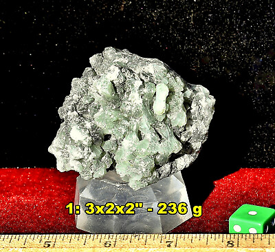 #ad 3quot; Green PREHNITE Crystal Mineral Specimens * Choice of 10 * Boulmane Mine $13.86