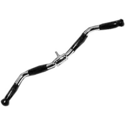 Deluxe 28quot; Curl Bar Cable Attachment with Rubber Handgrips $22.20