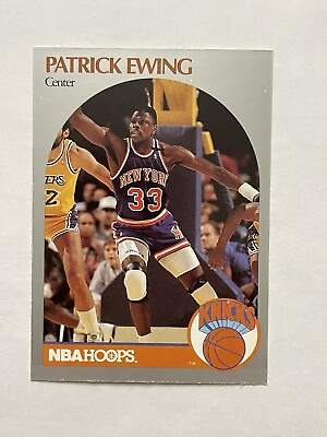#ad Patrick Ewing NEAR MINT OB CENTERED SHARP 90 91 Hoops #203 New York Knicks HOF $1.75
