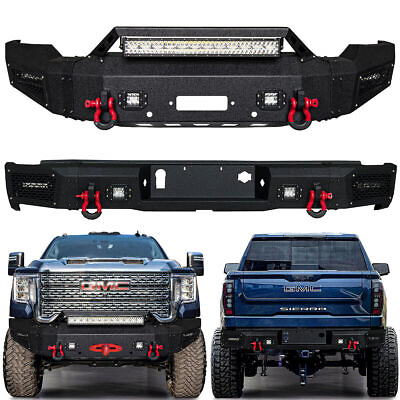 #ad For 2020 2023 GMC Sierra 2500 3500 Front or Rear Bumper with Winch Plate amp; Light $719.99