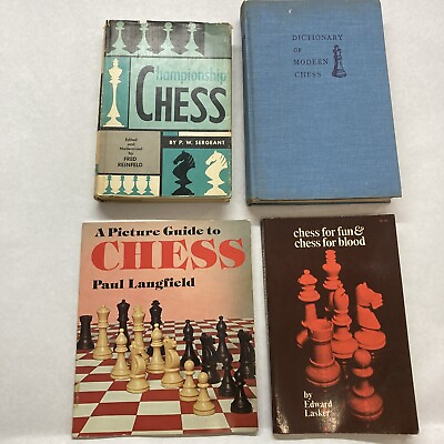 #ad chess Strategy books lot Old vintage Lot Of 4 Books $15.00