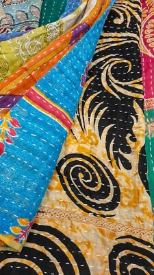 #ad Set of kantha Fabrics 10 x10 inches each kantha fabric pure cotton kantha SL18 $35.00