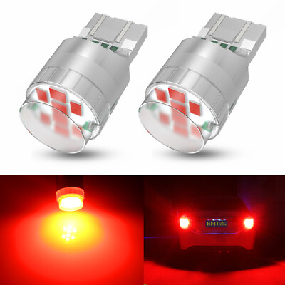 #ad BMTxms 7443 7444 Red LED Bulb Brake Tail Parking Light 7440 T20 Bright Lamp 2X $11.59