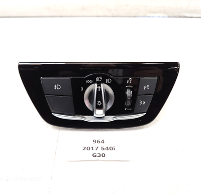 #ad ✅ 17 20 OEM BMW F90 M5 G30 G32 Headlight Switch Control Panel Light Module BLACK $49.95