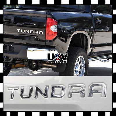 #ad Chrome Trunk Tailgate Letter Insert 3D Sticker Fit TOYOTA TUNDRA 2014 2021 $12.50