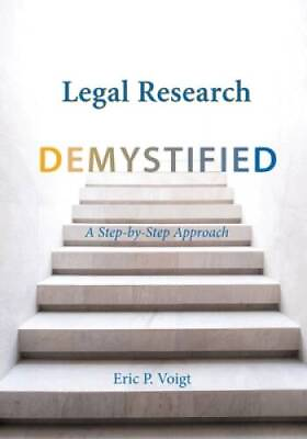 #ad Legal Research Demystified: A Step by Step Approach Paperback GOOD $5.49