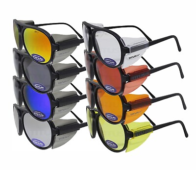 #ad Titus Retro Aviator Safety Glasses Shooting Motorcycle Eye Protection ANSI Z87.1 $15.99