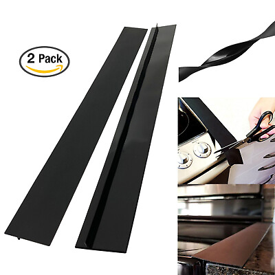 #ad 2 PCS 21#x27;#x27; Silicone Stove Counter Gap Cover Oven Guard Spill Seal Slit Filler $8.95
