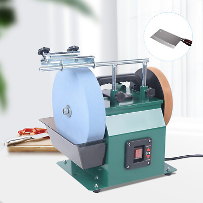 #ad 10 inch Electric blade Sharpener Water Cooled Grinder Low Speed Grinding Machine $227.05