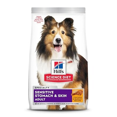 #ad Hill#x27;s Science Diet Adult Dry Dog FoodSensitive Stomachamp;SkinChicken Recipe30lb $53.25