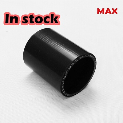 #ad NEW 3quot; ID 3quot; 76MM LENTH STRAIGHT TURBO INTAKE PIPING SILICONE COUPLER HOSE BLACK $4.00