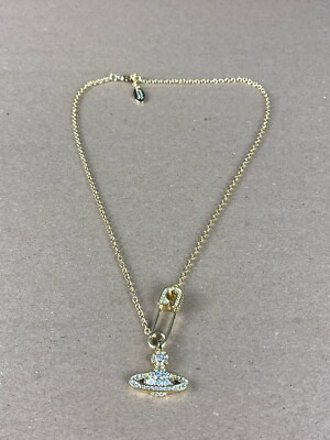 #ad VIVIENNE WESTWOOD Single Gold Chain Pendant Necklace $101.25