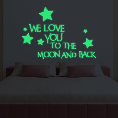 #ad Glow In The Dark Luminous Stars Wall Stickers Decal Kid Room Bedroom Decor $5.44