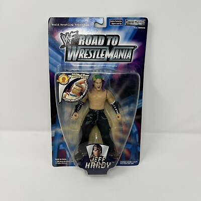 #ad Jeff Hardy 2002 WWF Road to Wrestlemania Action Figure Real Scan Sound Rare New $75.00
