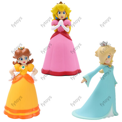 #ad #ad Super Mario Bros Princess Peach PVC Figure Daisy Rosalina Model Toy Doll 5.5#x27;#x27; $10.99