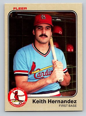 #ad 1983 Fleer Baseball #8 Keith Hernandez St. Louis Cardinals $0.99