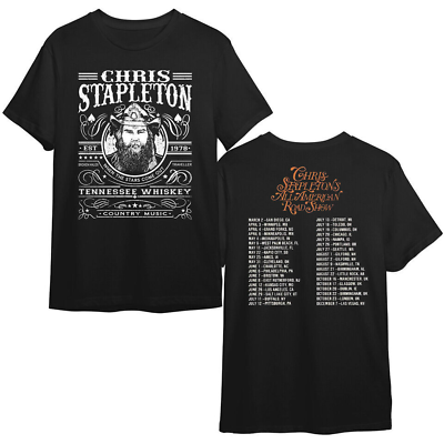 #ad Chris Stapleton All American Road Show Tour 2024 T Shirt Chris Stapleton Gifts $21.99