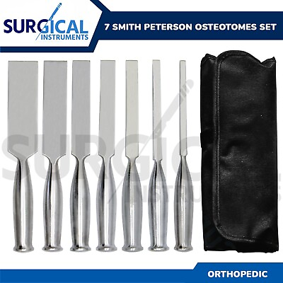 #ad 7 Pieces Set of Smith Peterson Osteotomes Orthopedic Surgical German Grade $49.99