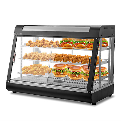 #ad 35quot; Commercial Food Warmer Display 3 Tier Electric Countertop Pizza Warmer 1500W $309.99