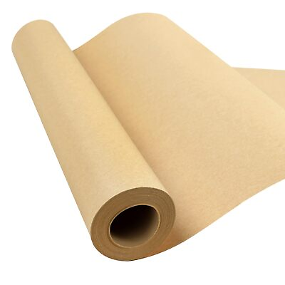#ad 15quot;×400quot; Brown Paper Roll Brown Wrapping Paper Craft Paper Wrapping Paper Pac... $7.67