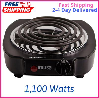 #ad Imusa Electric Single Black Burner with Temperature Knob 2.1 lbs $12.25