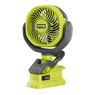 #ad RYOBI ONE Clamp Fan 2 Speed Settings Portable 18V Cordless 4 Inch Tool Only $29.98
