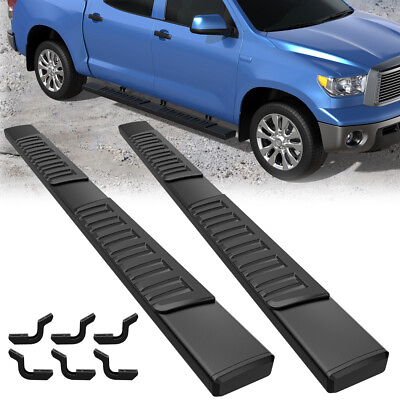 #ad 6quot; Bars Side Steps Running Boards For 07 21 Toyota Tundra Crew Max Left amp; Right $138.96