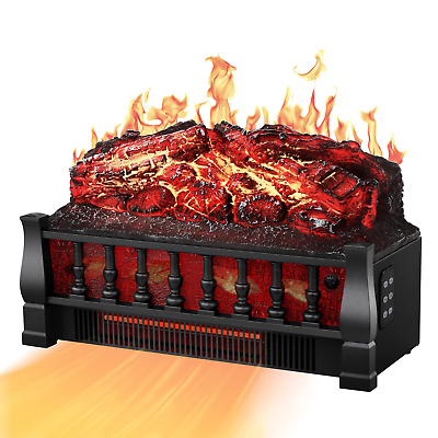 #ad YOKOOL 21quot; Freestanding Electric Fireplace Log Heater Overheat Protection. $115.99