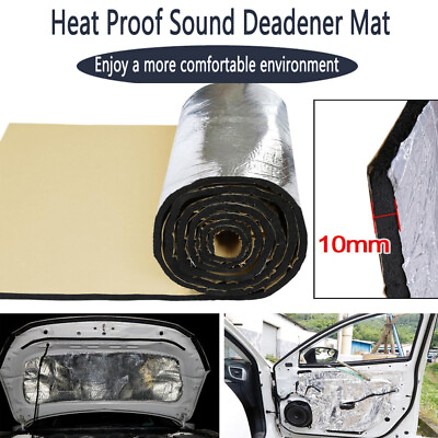 #ad 80quot;x 39quot; Sound Deadener Heat Shield For Car Firewall Hood Floor Insulation Mat $24.99