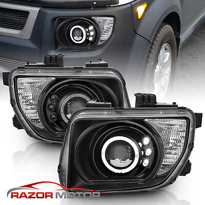 #ad LED Halo For 2003 2004 2005 2006 2007 2008 Honda Element Projector Headlights $246.53