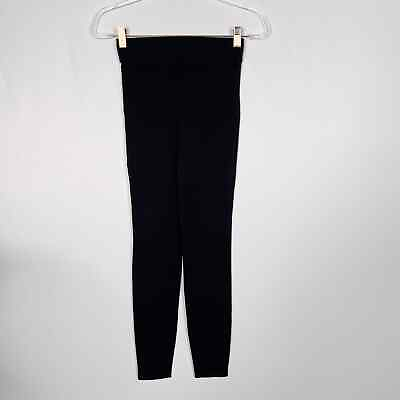 #ad Madewell XSmall XS Black Miles MWL Knit High Rise 27quot; Leggings Cotton Stretch $22.00
