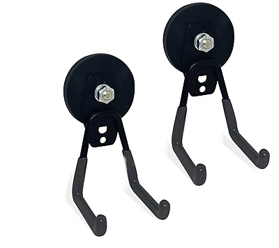 #ad 2pk Heavy Duty Magnetic Hooks w Rubber Coating for Tools Cables Garden Hoses $29.99