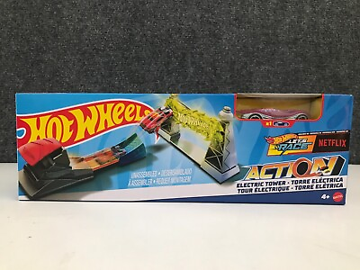 #ad Hot Wheels Electric Tower Play Set Tower Jump Mattel Exclusive Car New in Box $14.29