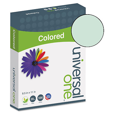 #ad UNIVERSAL Colored Paper 20lb 8 1 2 x 11 Green 500 Sheets Ream 11203 $15.91