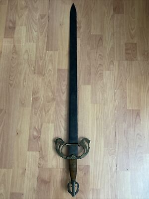 #ad VTG old Spain steel Toledo sword dagger engraved blade $133.00