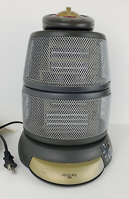 #ad Charcoal Delonghi SafeHeat Ceramic Heater W dual Oscillating Heat *TESTED* $45.00