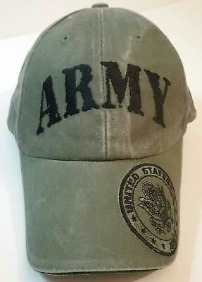 #ad United States Army Hat Stone Washed Adjustable Baseball Ball Cap $13.87