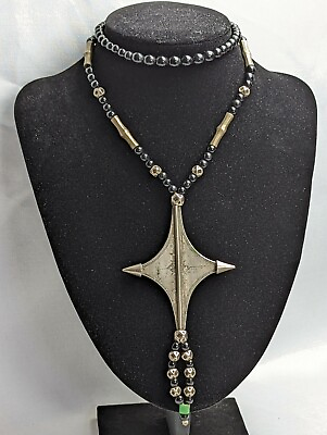#ad Outstanding Old Tuareg Kel Air Wedding Cross – Necklace $424.99