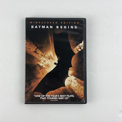 #ad Batman Begins 2005 Widescreen DVD Excellent Condition $6.95