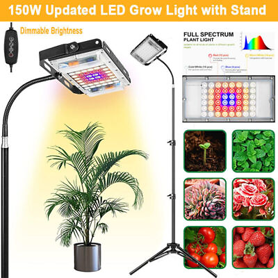 #ad LED Grow Light for Indoor Plants w Standamp;Timer150W Full Spectrum Growing Lamp $20.99