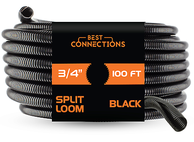 #ad Wiring loom Split looming tubing cable loom 3 4quot; 100 FT CABLE Conduit Wire $34.34