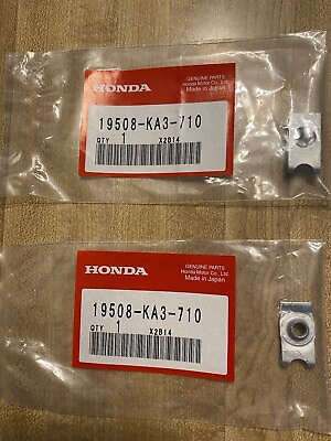 #ad OEM Honda Exhaust Heat Shield 2 6mm Spring Clip Nuts For 2007 2024 CRF150R $15.99