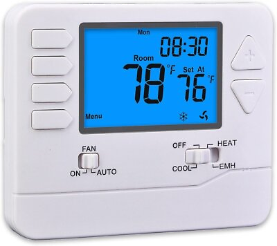 #ad S721 Non Programmable Heat Pump Thermostat for Home $47.49
