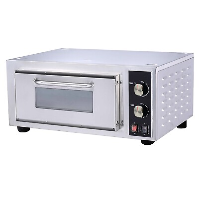 #ad Hakka Commercial Countertop Pizza Oven 2200W Electric Single Deck Bakery Oven $549.99