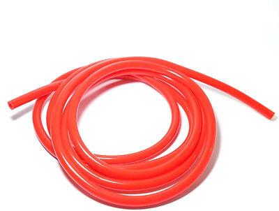 #ad 10ft Universal 3MM 1 8quot; Vacuum Air Silicone Hose Line Tube 3mm Thickness Red $11.99